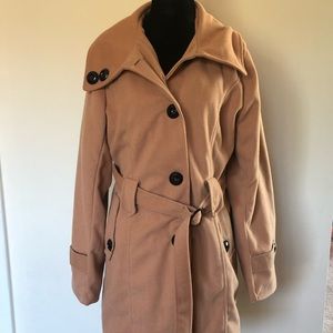 ✿ NWT pea coat with belt ✿